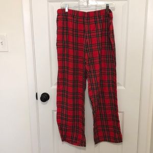 Victoria's Secret Women’s Elastic Waist Plaid Pajama Pants